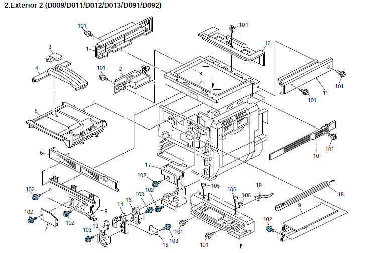 parts and diagrams Details about  / Ricoh Aficio MPC2004 2504 3004 Service manual