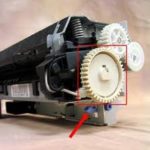 HP 4200 fuser roller gear photo