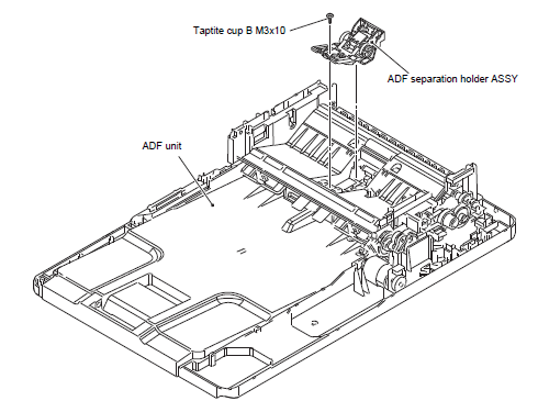 Brother DCP L5652DN D001R9001 ADF Separation Pad Repair Instructions