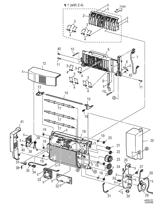 0Xerox Phaser 4500 - 4510 Parts List 21.1 Duplex Unit