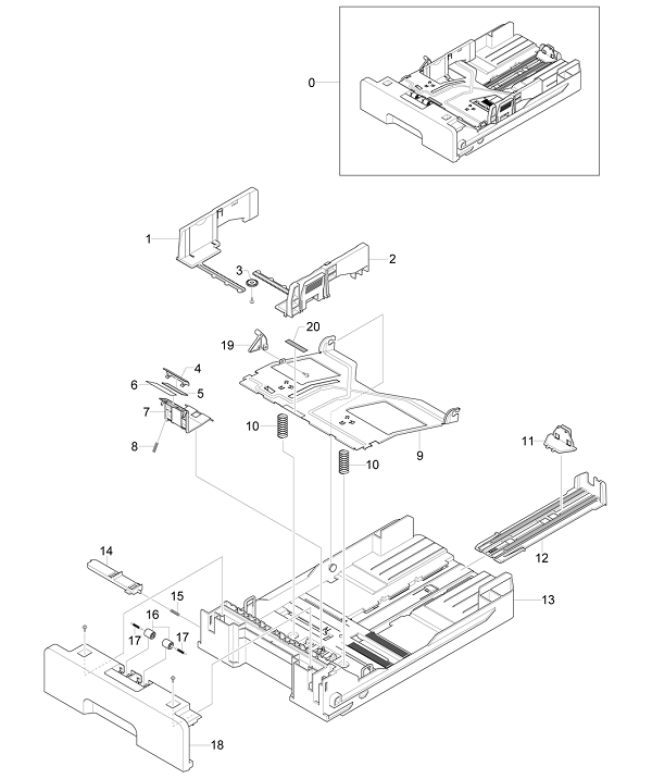PL 9 Xerox Workcentre 3119 Cassette Assembly